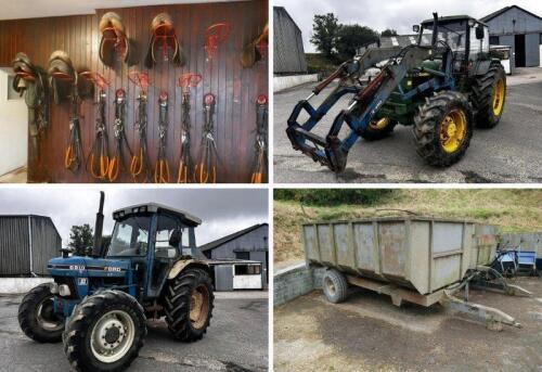 DISPERSAL SALE OF HORSE RACING YARD TO INCLUDE 2 TRACTORS, TRAILERS, IMPLEMENTS, FULL RANGE OF EQUESTRIAN EQUIPMENT & TACK