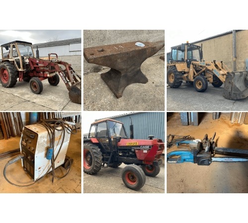 DISPERSAL SALE OF WHEELED DIGGER, TRACTORS, VAN, METAL WORKING AND GENERAL WORKSHOP EQUIPMENT