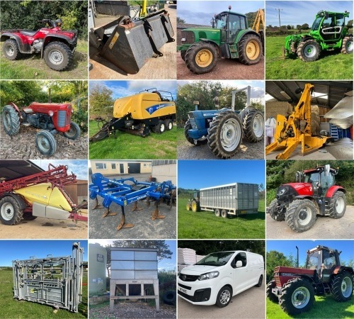 THE SOUTH WEST OCTOBER ONLINE TIMED AUCTION OF TRACTORS, VEHICLES & DIGGERS, FARM MACHINERY, LIVESTOCK & GENERAL EQUIPMENT