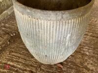 GALVANISED ORNATE PLANTER - 4