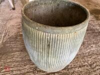 GALVANISED ORNATE PLANTER - 5
