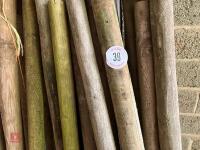 22 USED WOODEN STAKES - 7