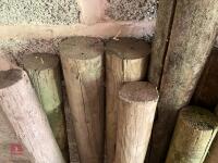 22 USED WOODEN STAKES - 10