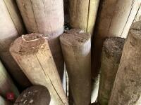 22 USED WOODEN STAKES - 12