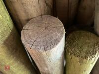 22 USED WOODEN STAKES - 14