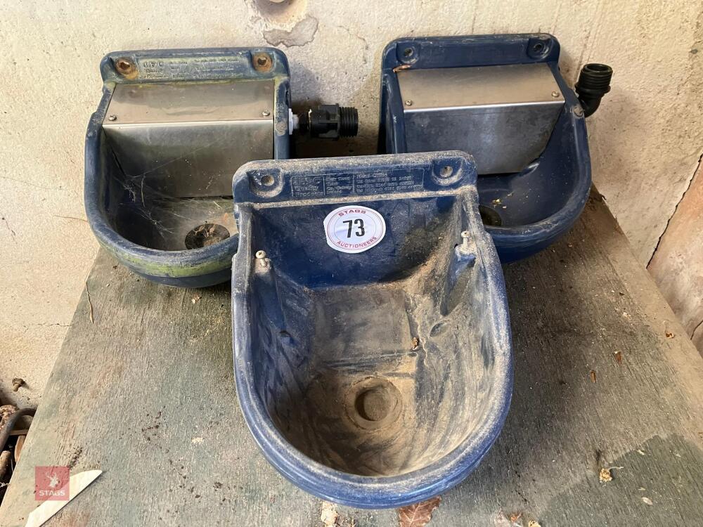 3 JFC WATER BOWLS/TROUGHS