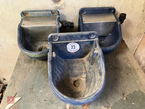 3 JFC WATER BOWLS/TROUGHS