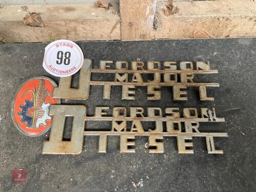 FORDSON MAJOR DIESEL BADGES