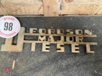 FORDSON MAJOR DIESEL BADGES - 6
