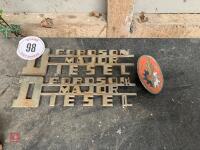 FORDSON MAJOR DIESEL BADGES - 8