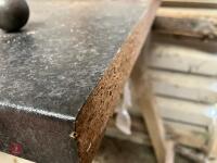 KITCHEN WORK TOP & 2 WOODEN TRESSLES - 8