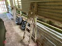 WOODEN DECORATORS STEP LADDER - 8