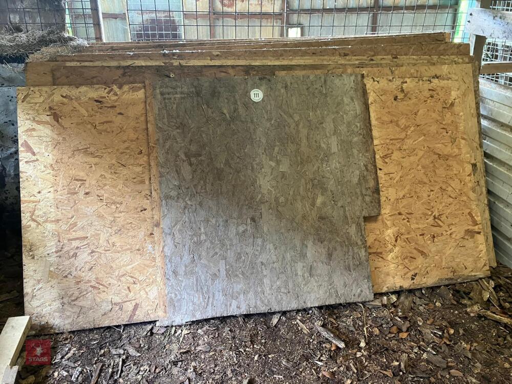 13 SHEETS OF CHIP BOARD