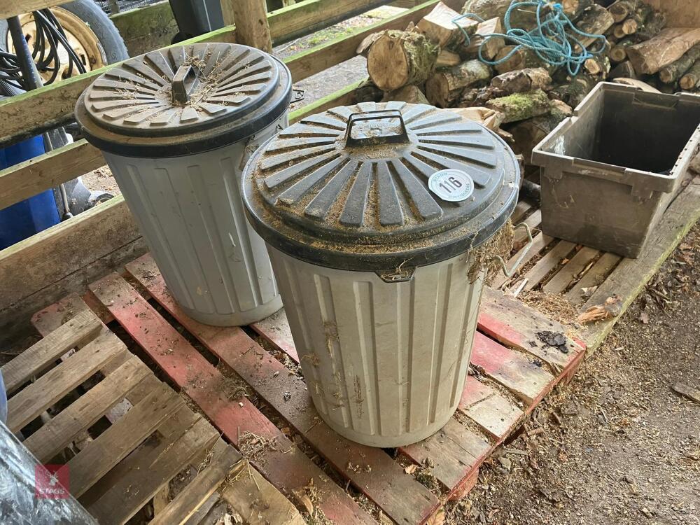 2 DUST BINS