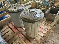 2 DUST BINS