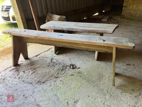 2 WOODEN BENCHES