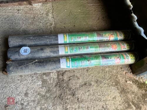 3 X 5M ROLLS OF WEED CONTROL