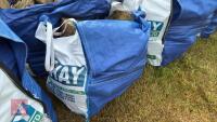 DUMPY BAGS OF LOGS