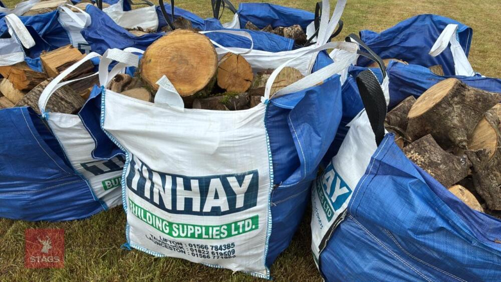 DUMPY BAGS OF LOGS