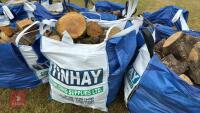 DUMPY BAGS OF LOGS