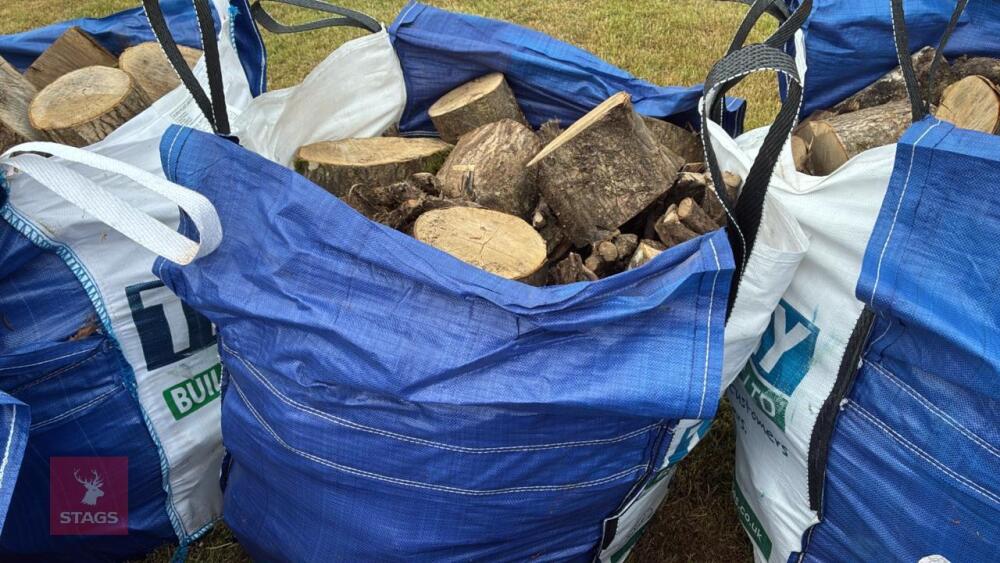 DUMPY BAGS OF LOGS
