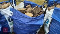 DUMPY BAGS OF LOGS
