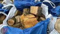 DUMPY BAGS OF LOGS