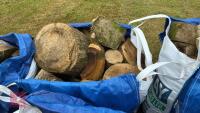 DUMPY BAGS OF LOGS