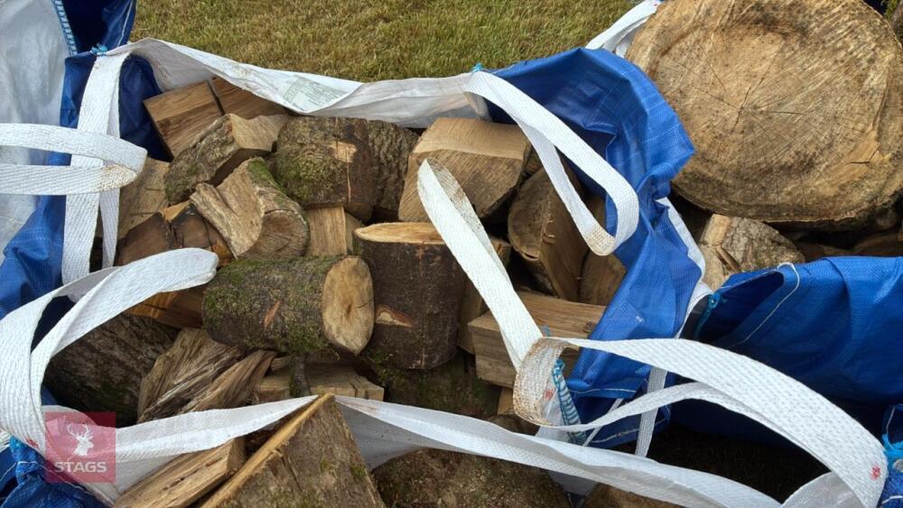 DUMPY BAGS OF LOGS
