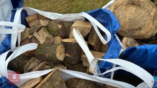 DUMPY BAGS OF LOGS