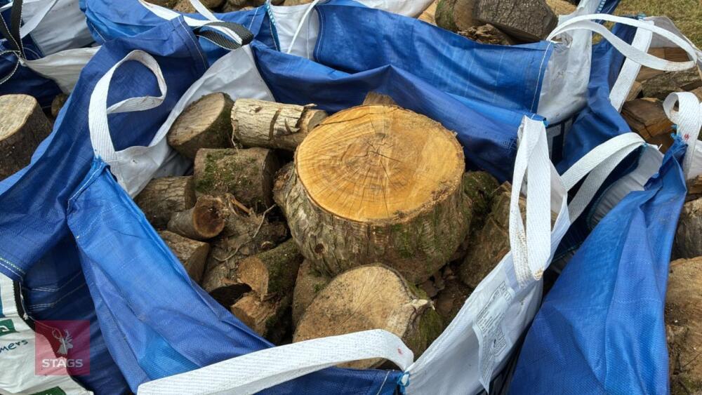 DUMPY BAGS OF LOGS