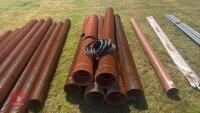8 ASSORTED LENGTHS OF DRAINAGE PIPE - 2