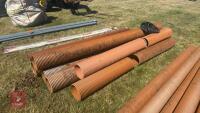 8 ASSORTED LENGTHS OF DRAINAGE PIPE - 6