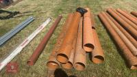 8 ASSORTED LENGTHS OF DRAINAGE PIPE - 7