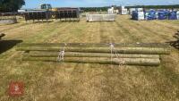 12 LARGE TIMBER POLES - 3