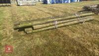 12 LARGE TIMBER POLES - 4