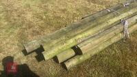 12 LARGE TIMBER POLES - 5