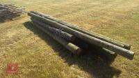 12 LARGE TIMBER POLES - 6