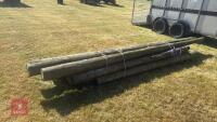 12 LARGE TIMBER POLES - 7