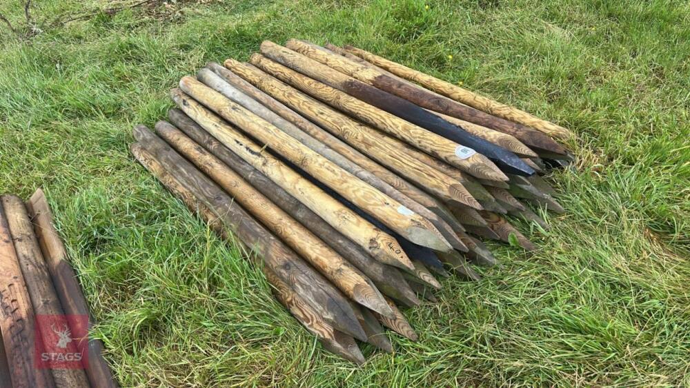 40 X 5' PLUS WOODEN FENCE STAKES