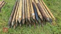 40 X 5' PLUS WOODEN FENCE STAKES - 3