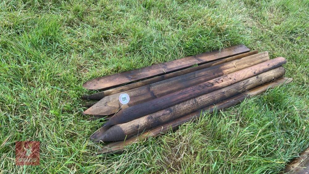 9 X 5'4'' HALF ROUND STAKES