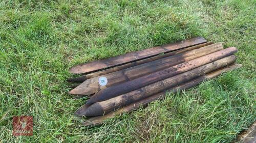 9 X 5'4'' HALF ROUND STAKES