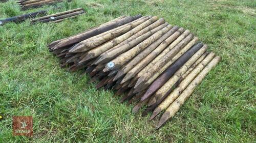 80 X 5'4'' WOODEN FENCE STAKES