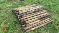 80 X 5'4'' WOODEN FENCE STAKES - 3
