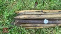 13 X 4'4'' WOODEN FENCE STAKES - 2