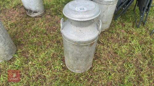 EXPRESS DAIRIES ALUMINIUM MILK CHURN