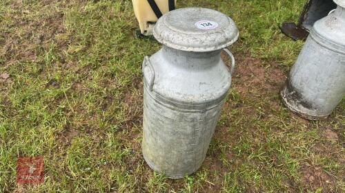 EXPRESS DAIRIES ALUMINIUM MILK CHURN