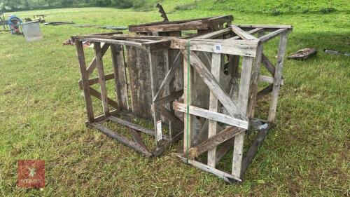 3 WOODEN STILLAGE