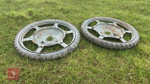 PAIR OF 4.00-35 ROW CROP WHEELS